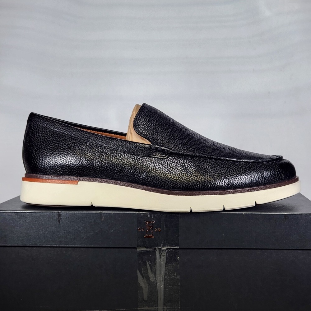 Allen Edmonds Loafers Mens Size 13 WIDE Black Carson Venetian Leather Shoes